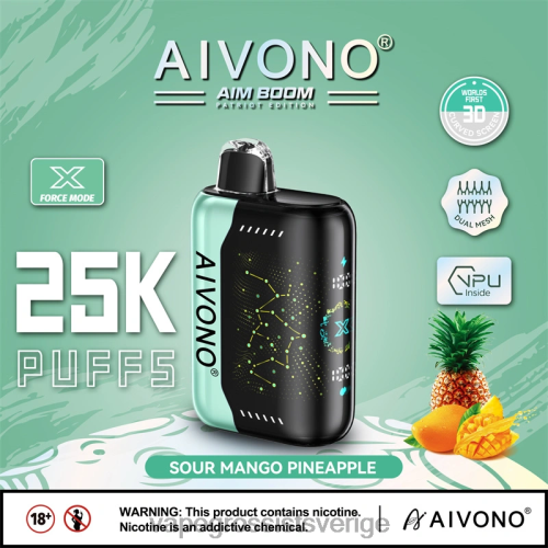syrlig mango ananas