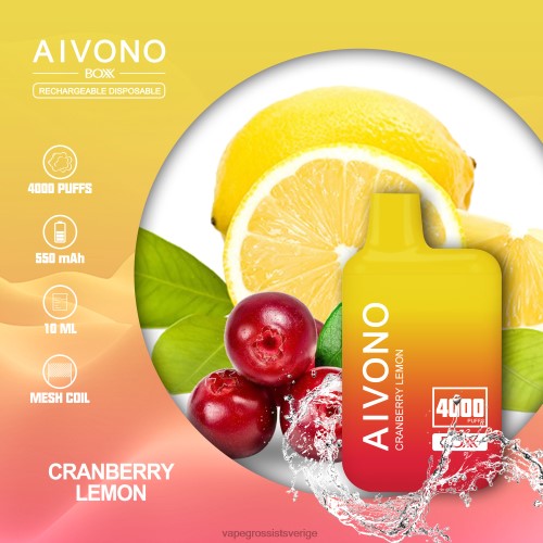 Vape Kit Wholesale - Aivono AIM BOXX 4000 tranbär citron 0J0HX218