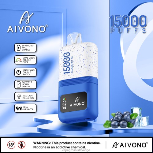 Vape Kit Wholesale - Aivono AIM magic 15 000 blåbärsis 0J0HX68