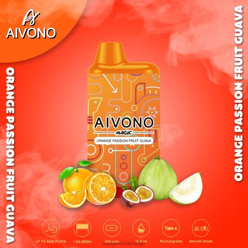 orange passionsfrukt guava