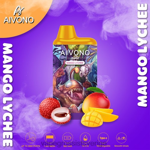 Vape Kit Wholesale - Aivono AIM MAGIC 5800 munlåda cigarett mango litchi 0J0HX98