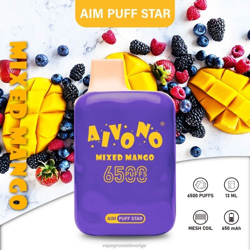 Vape Grossist - Aivono AIM PUFF STAR 6500 blandad mango 0J0HX296