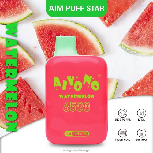 Vape Wholesale Sverige - Aivono AIM PUFF STAR 6500 vattenmelon 0J0HX291