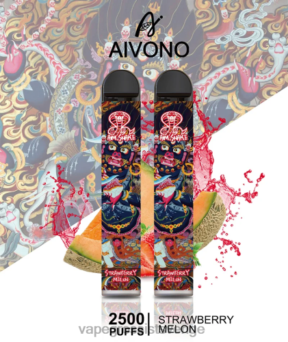 Nicotine Vapes Wholesale - Aivono AIM SNAKE 2500 jordgubbsmelon 0J0HX320