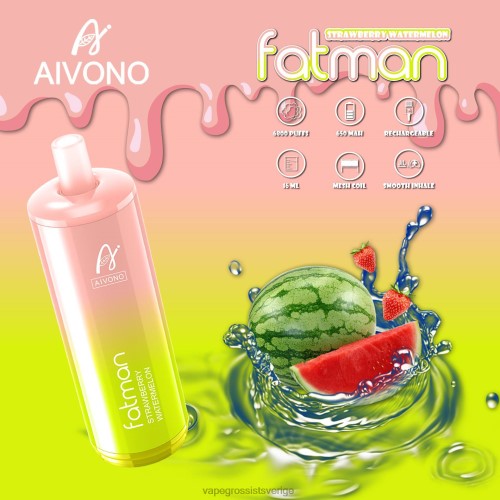 Nicotine Vapes Wholesale - Aivono FATMAN 6800 jordgubbsvattenmelon 0J0HX30