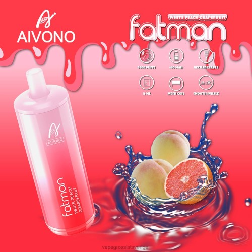 Vape Wholesale Stockholm - Aivono FATMAN 6800 grapefrukt 0J0HX25