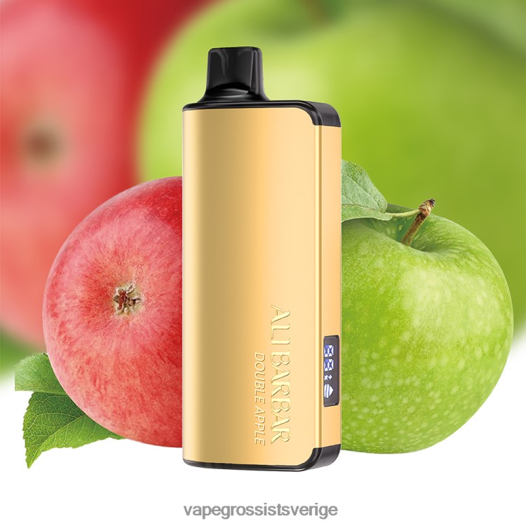 Vape Kit Wholesale - Alibarbar Ingot 9000 engångsvape dubbelt äpple 2RP0F428