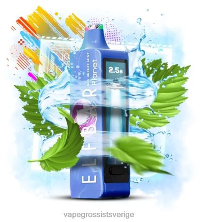Vape Kit Wholesale - Elf Bar Planet 25 000 havsbris mynta 28DJ218