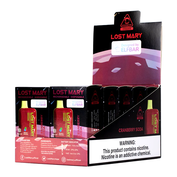 Vape Pod Wholesale - tranbärsläsk BXF6H0109 LOST MARY OS5000