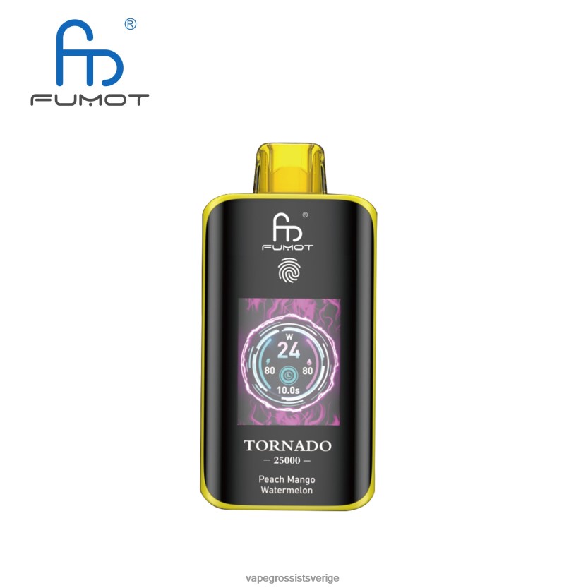 Vape Pod Wholesale - Fumot Tornado 25000 engångsvape persika mango vattenmelon R4T4ZF9