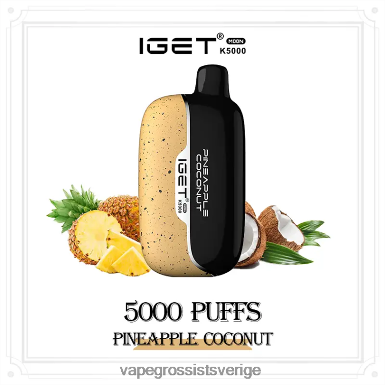 Vape Grossist - IGET Moon k5000 4RZXTL16 ananas kokos