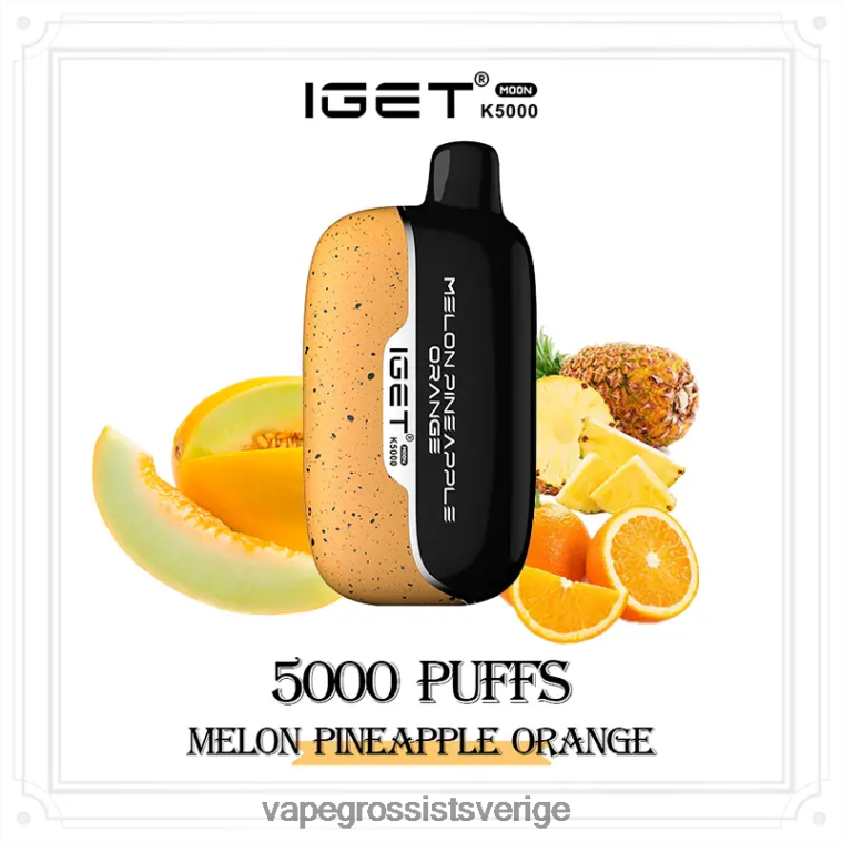 Vape Wholesale Reviews - IGET Moon k5000 4RZXTL13 melon ananas apelsin