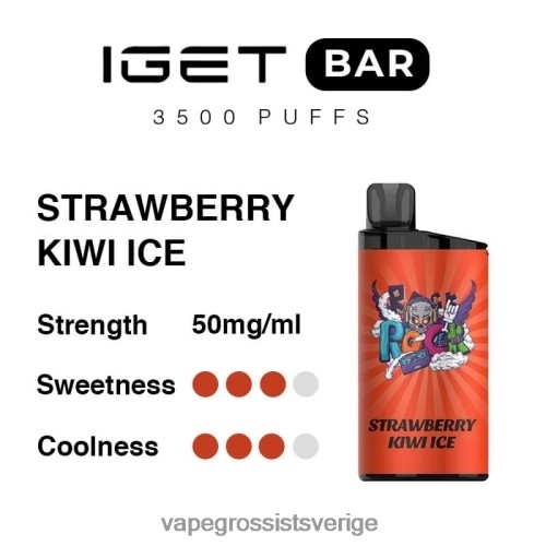 Nicotine Vapes Wholesale - jordgubbskiwiis BXF6H090 IGET BAR 3500 5% nikotin