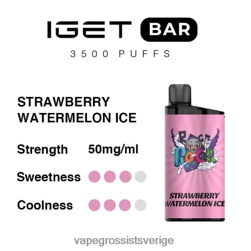 Vape Pod Wholesale - jordgubbsvattenmelon is BXF6H089 IGET BAR 3500 5% nikotin