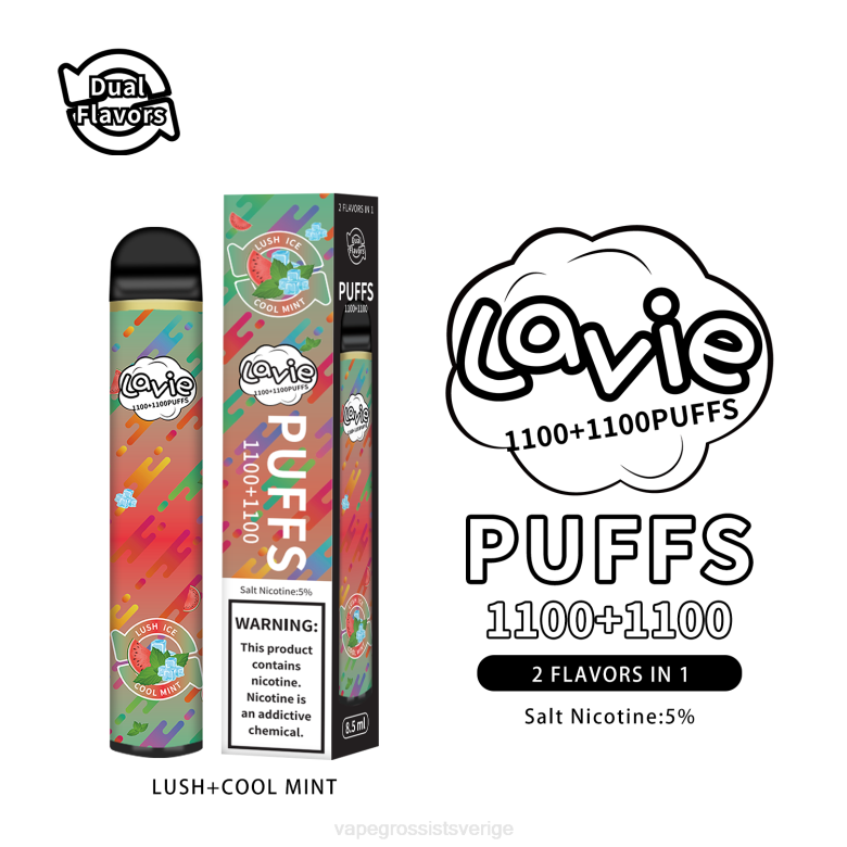 Vape Juice Wholesale - LAVIE BAR Switch 2200 bloss 2ZZZ294 frodig/sval mynta