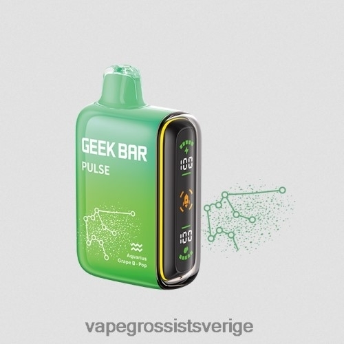 Vape Wholesale Sverige - druvblåsa pop BXF6H071 GEEK BAR Pulse zodiac edition 7500 puffar/15000 puffar