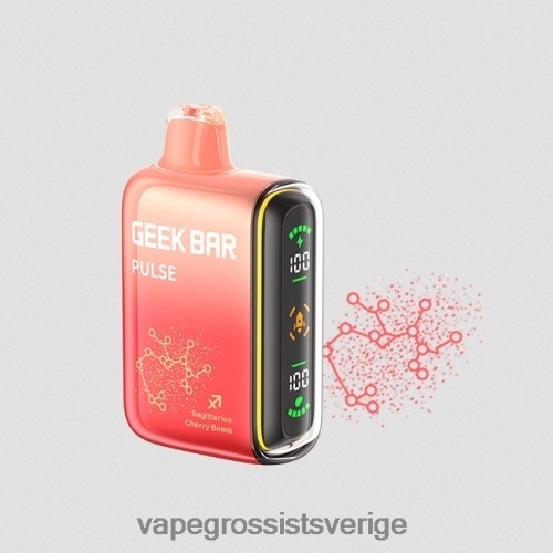 Vape Wholesale Sweden - körsbärsbomb BXF6H072 GEEK BAR Pulse zodiac edition 7500 puffar/15000 puffar