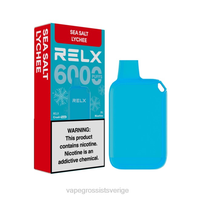 Vape Juice Wholesale - RELX Crush Pocket 6000 isiga havssalt litchi 8TP2N14