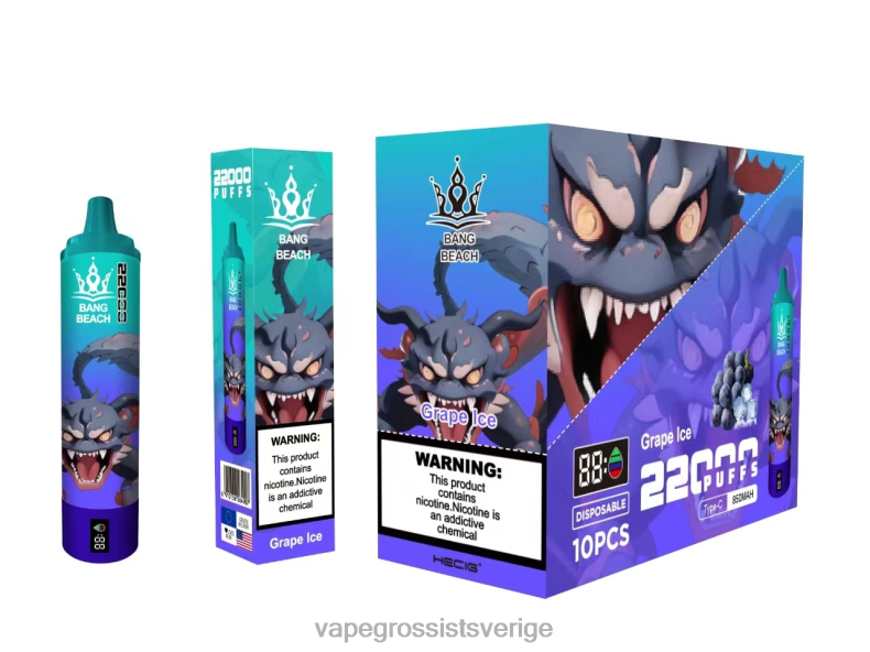Vape Pod Wholesale - Bang Beach 22000 puffar smart skärm druvis L6V6P19