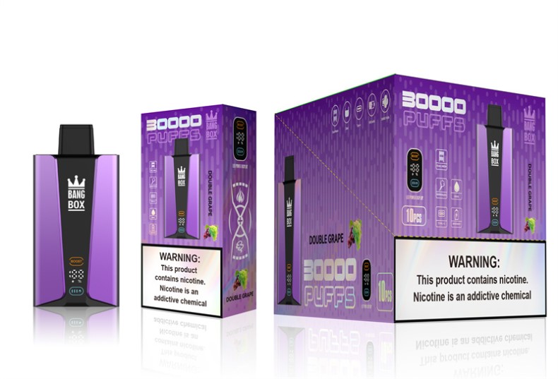 Disposable Vapes Sweden - Bang Box 30 000 puffar smart skärm dubbel druva L6V6P85