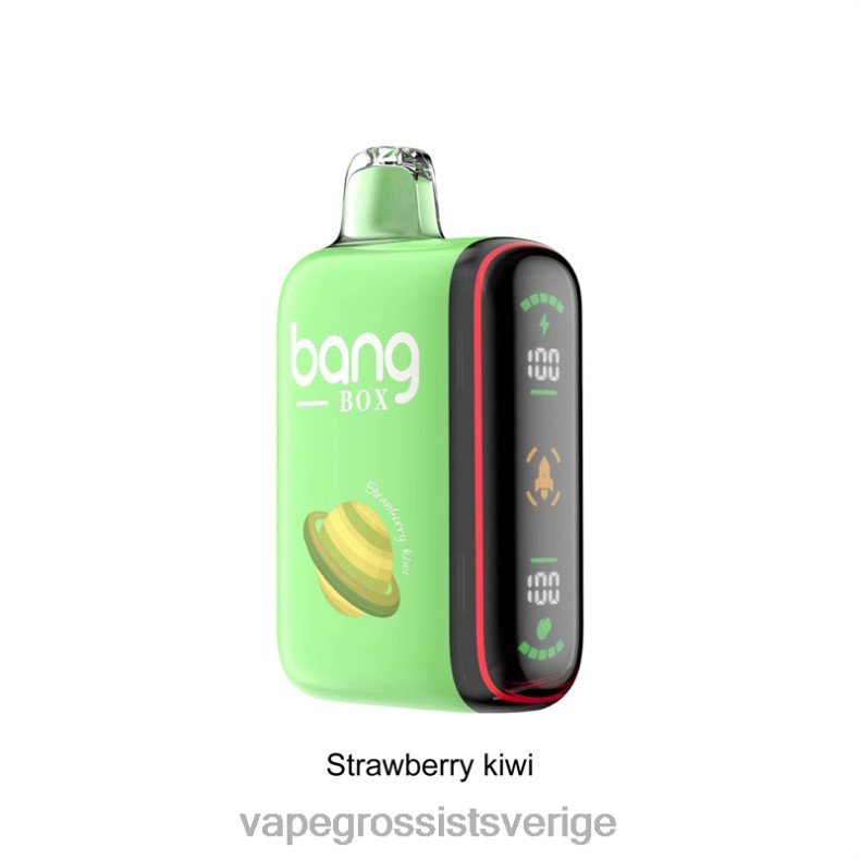 Disposable Vapes Sweden - Bang Box 9000-18000 puffar intelligent kraftdisplay jordgubbskiwi L6V6P27