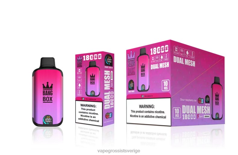Nicotine Vapes Wholesale - Bang Box 18 000 bloss syrlig hallonis L6V6P98