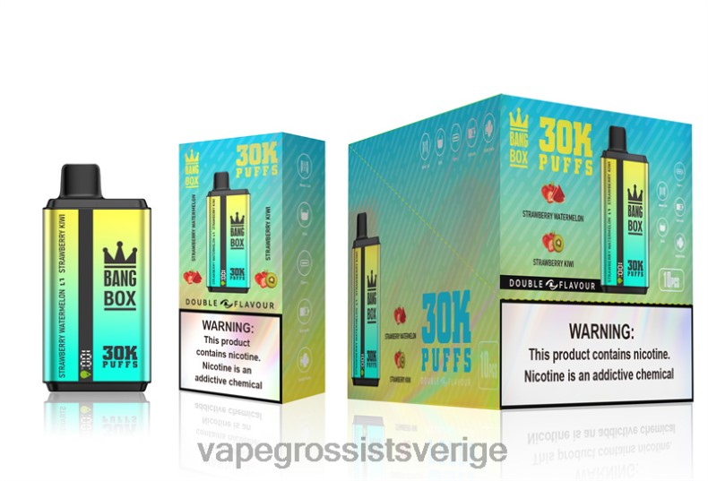 Vape Grossist - Bang Box 30000 puffar dubbla smaker jordgubbsvattenmelon & jordgubbskiwi L6V6P64