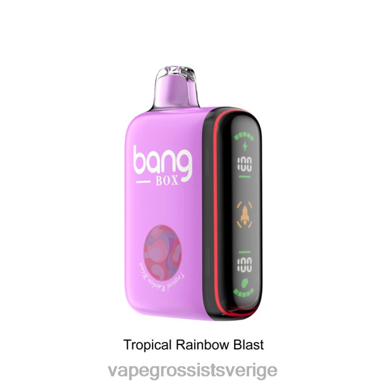 Vape Grossist - Bang Box 9000-18000 puffar intelligent kraftdisplay tropisk regnbågsexplosion L6V6P36
