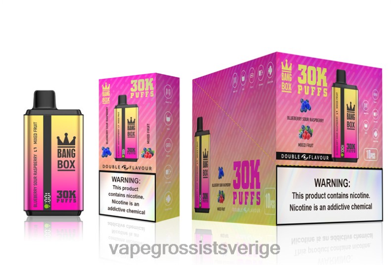 Vape Kit Wholesale - Bang Box 30000 puffar dubbla smaker blåbärssyrliga hallon & blandad frukt L6V6P66