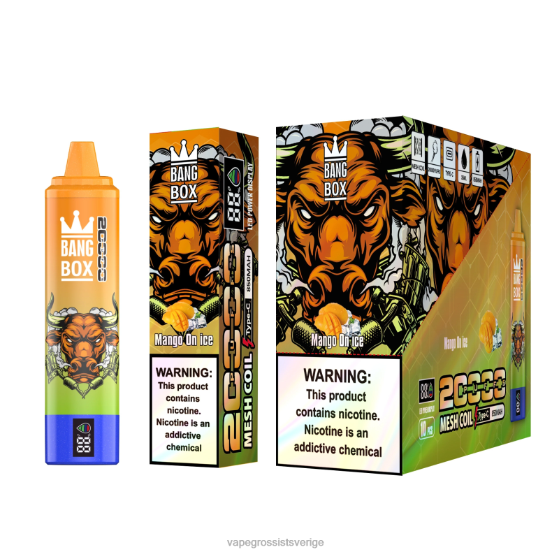 Vape Pod Wholesale - Bang Box 20 000 mango på is L6V6P54