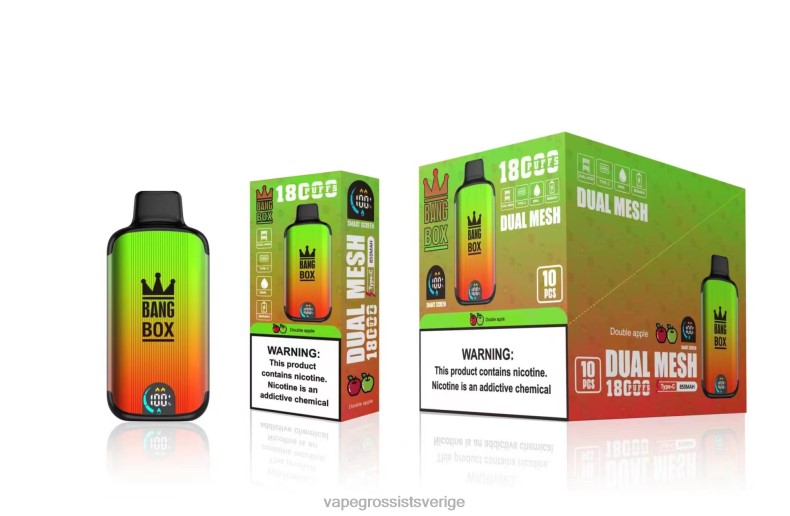 Vape Wholesale Stockholm - Bang Box 18 000 bloss dubbelt äpple L6V6P93