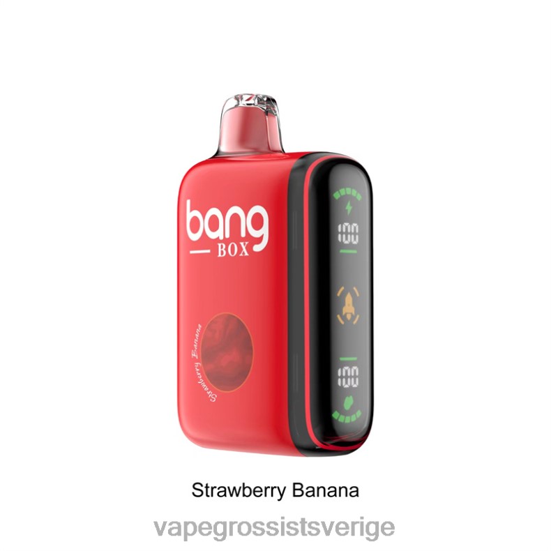 Vape Wholesale Stockholm - Bang Box 9000-18000 puffar intelligent kraftdisplay jordgubbsbanan L6V6P25