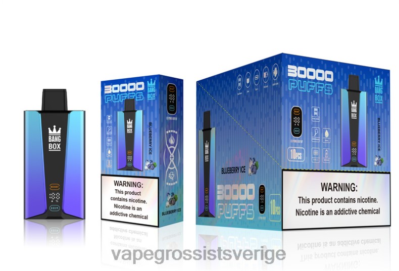 Vape Wholesale Sverige - Bang Box 30 000 puffar smart skärm blåbärsis L6V6P79