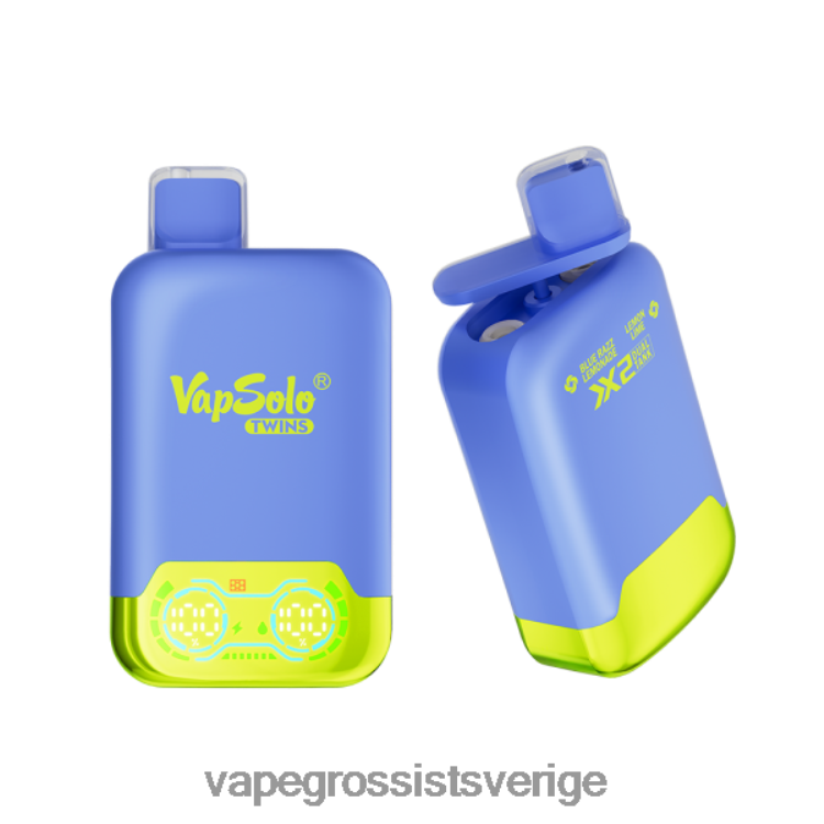 Nicotine Vapes Wholesale - Vapsolo TWINS engångsvape blå razz lemonad & citronlime 2RP0F4120