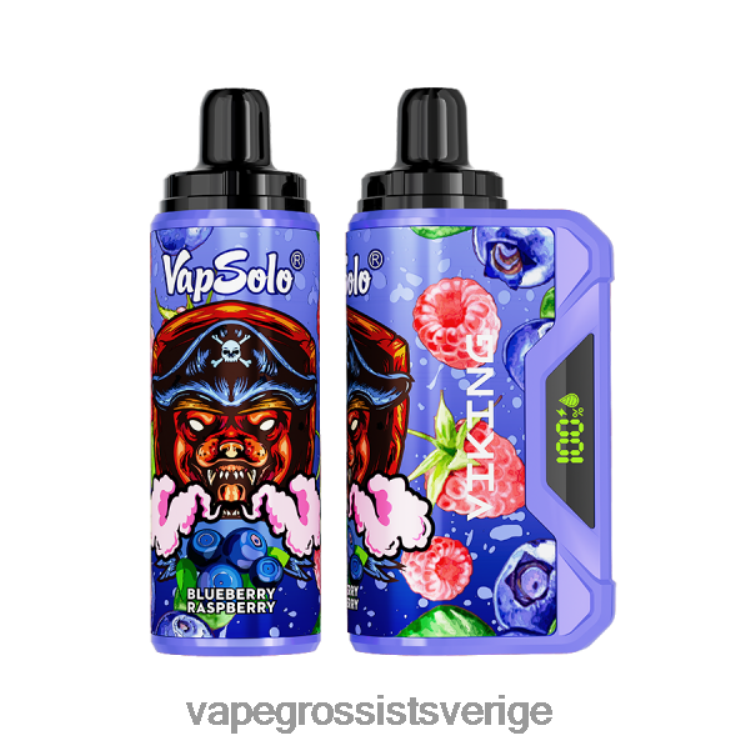 Vape Wholesale Sweden - Vapsolo VIKING engångsvape blåbärshallon 2RP0F4132