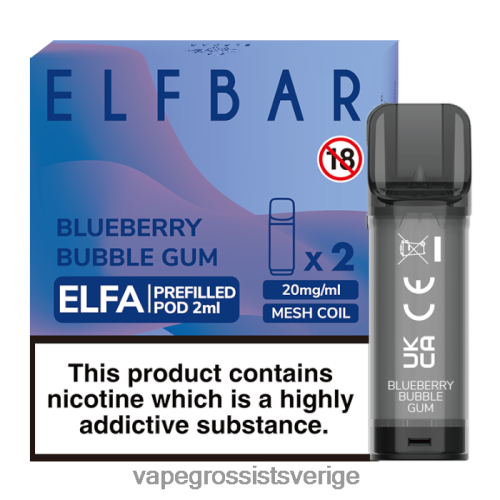 blåbärsbubbelgum