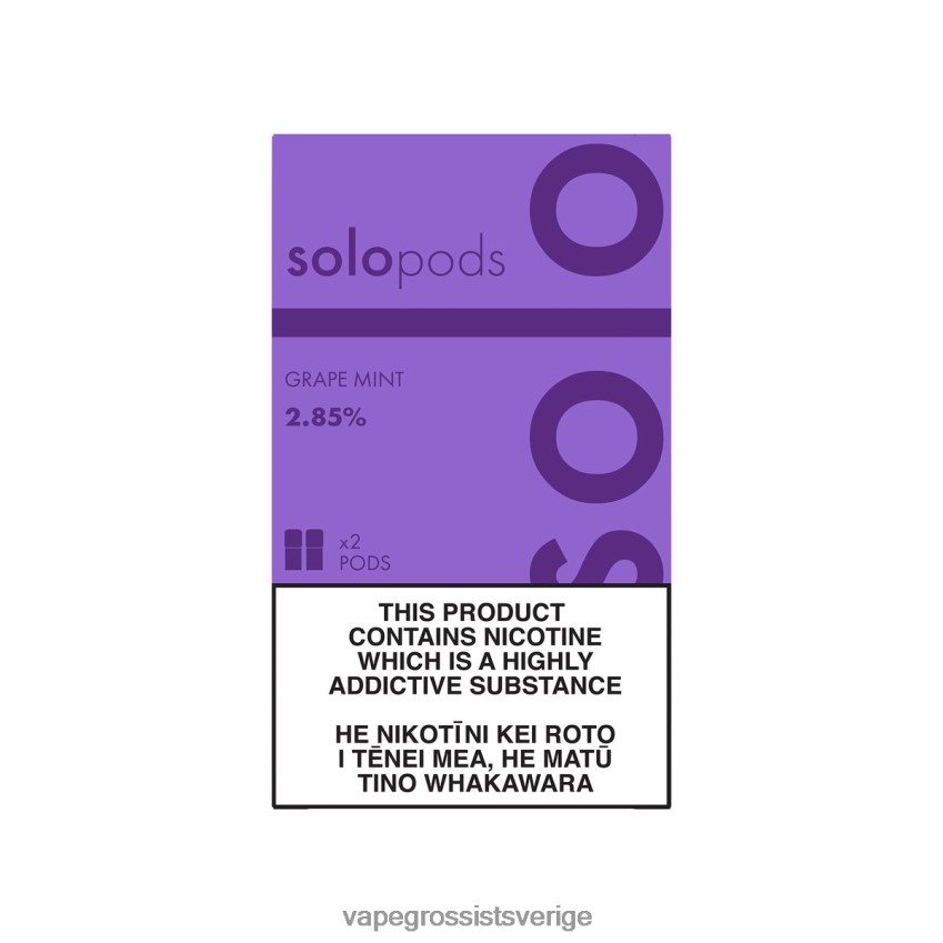 Vape Juice Wholesale - Solo ersättningspod 2-pack druvmynta L42TJ254