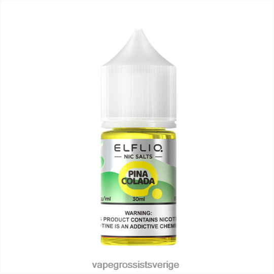 Vape Wholesale Reviews - ELFBAR ELFLIQ nic salt 30 ml pina colada 00L04423