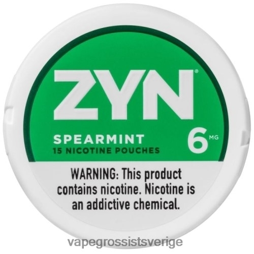 Vape Wholesale Stockholm - grönmynta BXF6H015 ZYN nikotinpåse 6mg